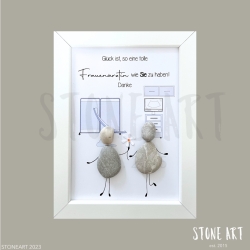 Steinbild Frauenaerztin - Dankeschoen & Abschiedsgeschenk