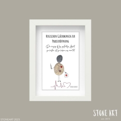 Steinbild Arzt - Geschenk zur Praxiseroeffnung