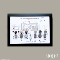 Steinbild Kinderklinik Kleine Menschen, grosse Herzen