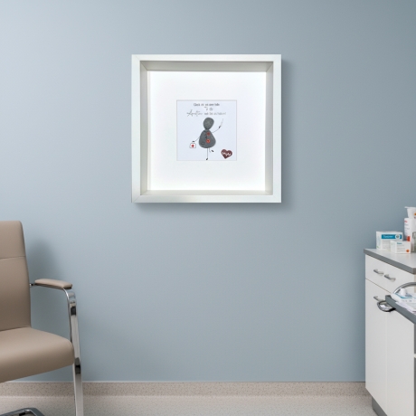 Steinbild Glück ist so eine tolle Ärztin - Geschenk Praxis & Arzt