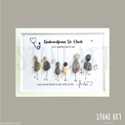 Steinbild Arzt & Praxisteam mit Herz - Dankeschön Geschenk