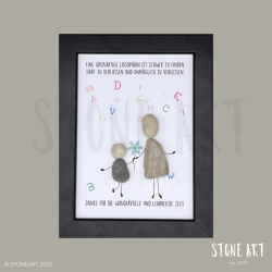 Steinbild Eine großartige Logopädin - Dankeschön & Abschied