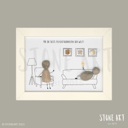 Steinbild Psychotherapeut - Dankeschön & Abschiedsgeschenk
