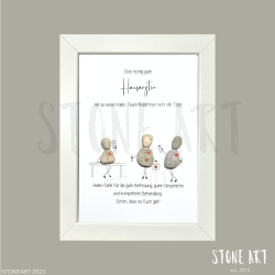 Steinbild Hausärztin - Dankeschoen & Abschiedsgeschenk