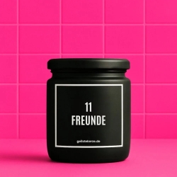 Duftkerze „11 Freunde“ – lustiges Geburtstagsgeschenk