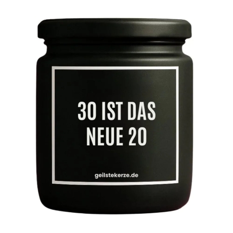 Duftkerze „30 IST DAS NEUE 20“ – Geburtstagsgeschenk