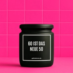 Duftkerze „60 IST DAS NEUE 50“ – Geburtstagsgeschenk