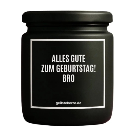 Duftkerze „ALLES GUTE ZUM GEBURTSTAG! BRO“