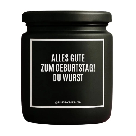 Duftkerze „ALLES GUTE ZUM GEBURTSTAG! DU WURST“