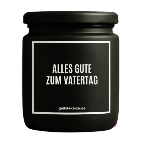 Duftkerze „ALLES GUTE ZUM VATERTAG“ – Geschenk für Papa