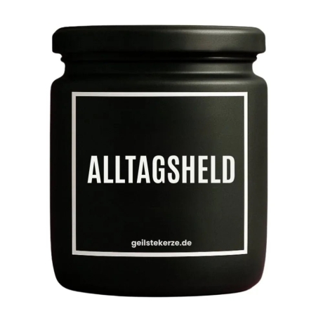 Duftkerze „Alltagsheld“ – lustiges Geschenk für sie