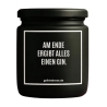 Duftkerze „AM ENDE ERGIBT ALLES EINEN GIN.“