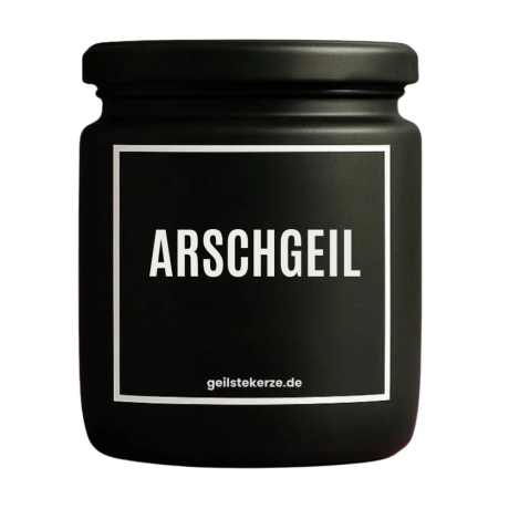 Duftkerze „Arschgeil“ – Geschenk zum Geburtstag für Frauen