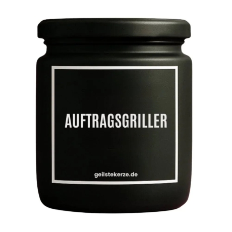 Duftkerze „Auftragsgriller“ – Geschenk für Männer