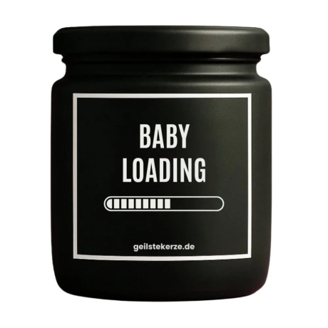 Duftkerze „Baby Loading“ – Mitbringsel als Dankeschön