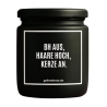 Duftkerze „BH AUS, HAARE HOCH, KERZE AN.“ – Aufmunterung Geschenk