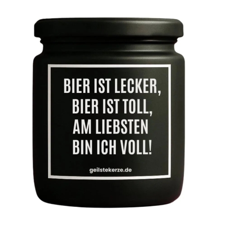 Duftkerze „Bier Ist Lecker“ – Geschenk für Männer