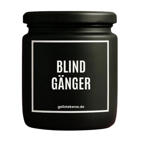 Duftkerze „Blindgänger“ – Geschenk zum Geburtstag für Männer