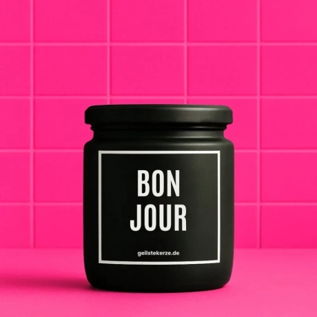 Duftkerze „Bon Jour“ – Mitbringsel als Dankeschön