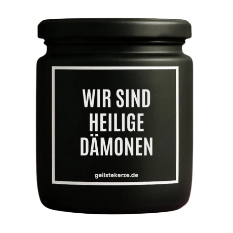 Duftkerze „BO! WIR SIND HEILIGE DÄMONEN“ – Geburtstagsgeschenk