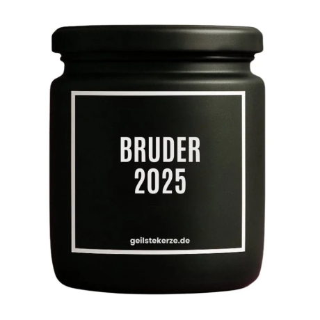 Duftkerze „Bruder 2025“ – Geschenk für den Bruder