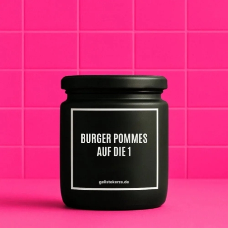 Duftkerze „BURGER POMMES AUF DIE 1“