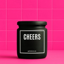 Duftkerze „Cheers“ – Geschenk für den Feierabend