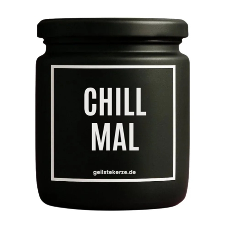 Duftkerze „Chill Mal“ – lustiges Geburtstagsgeschenk