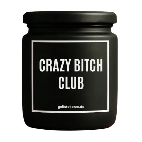 Duftkerze „Crazy Bitch Club“ – Wichtelgeschenk Büro