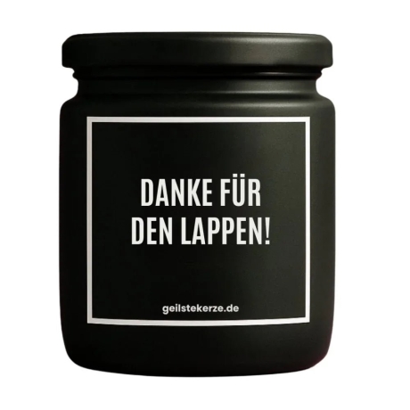 Duftkerze „DANKE FÜR DEN LAPPEN!“ – Aufmunterung Geschenk