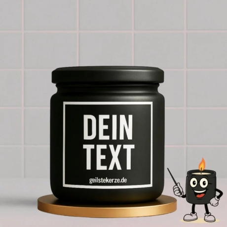 Duftkerze Dankeschön – personalisiert mit Wunschtext