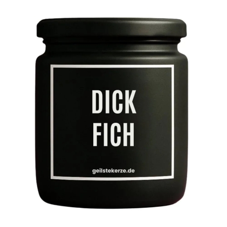 Duftkerze „Dick Fich“ – kleines Geschenk für Frauen