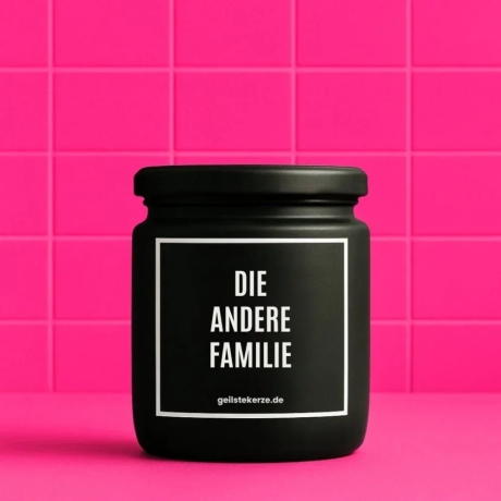Duftkerze „Die Andere Familie“ – Geschenk Kollege