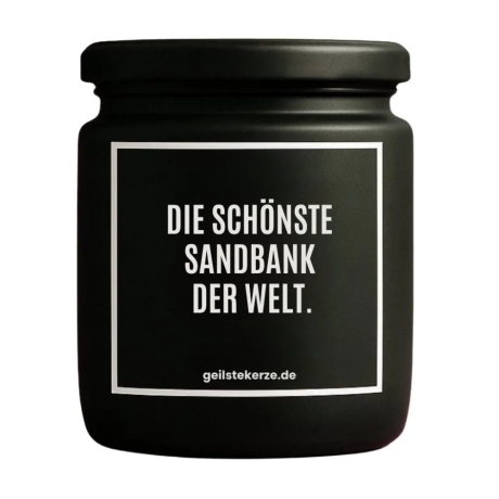 Duftkerze „DIE SCHÖNSTE SANDBANK DER WELT.“