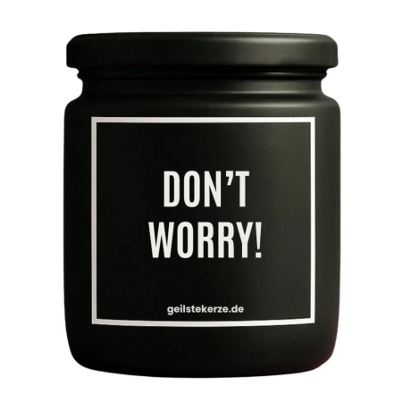 Duftkerze „Don‘t Worry!“ – kleines Geschenk zum Danke sagen