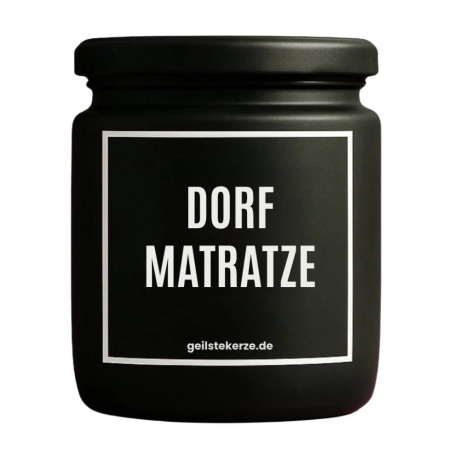 Duftkerze „Dorfmatratze“ – Geschenk für die Freundin