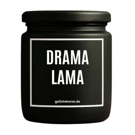 Duftkerze „Drama Lama“ – Wichtelgeschenk Büro