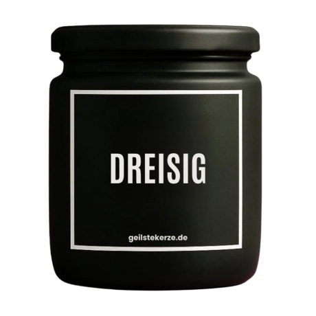 Duftkerze „Dreisig“ – kleines Geschenk für Frauen