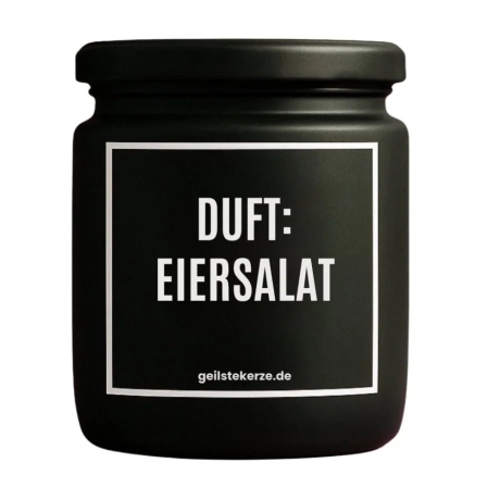 Duftkerze „Duft: Eiersalat“ – Geschenk Lieblingsmensch