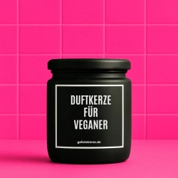Duftkerze „Duftkerze Für Veganer“ – lustiges Geschenk fürs Team