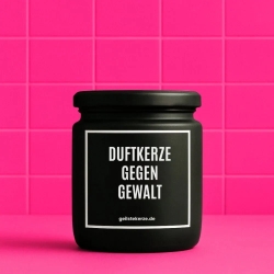 Duftkerze „Duftkerze Gegen Gewalt“ – Geschenk Kollegin