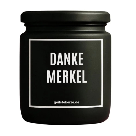 Duftkerze „Duftkerze I DANKE MERKEL“ – Aufmunterung Geschenk