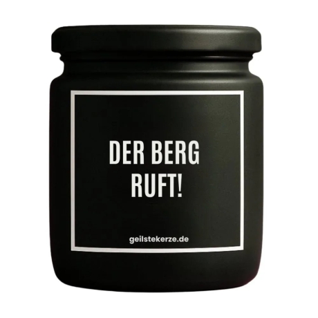 Duftkerze „Duftkerze I DER BERG RUFT!“ – Geschenk für Genießer