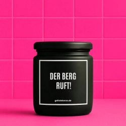 Duftkerze „Duftkerze I DER BERG RUFT!“ – Geschenk für Genießer