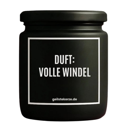 Duftkerze „Duft: Volle Windel“