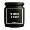 Duftkerze „DU HAST ES GEROCKT!“ – Geschenk beste Freundin
