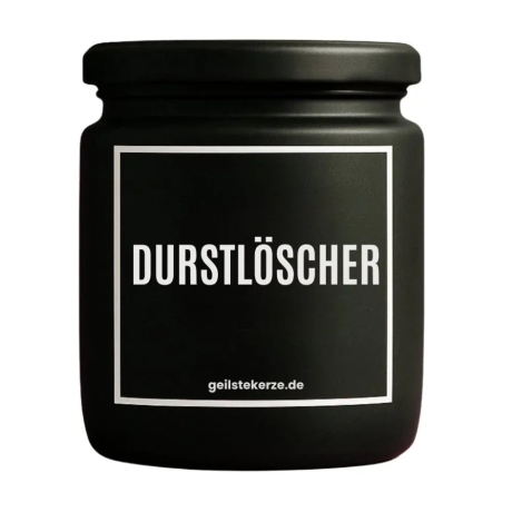 Duftkerze „Durstlöscher“ – Geschenk für den Feierabend