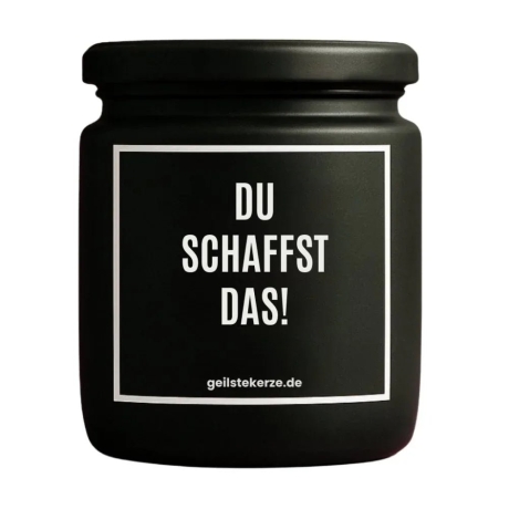 Duftkerze „Du Schaffst Das“ – Mitbringsel als Dankeschön