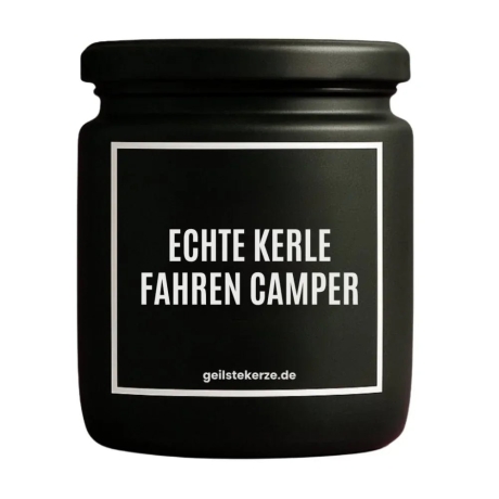 Duftkerze „ECHTE KERLE FAHREN CAMPER“ – Geschenk für Camper