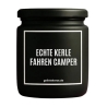 Duftkerze „ECHTE KERLE FAHREN CAMPER“ – Geschenk für Camper